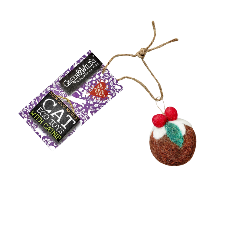 Green & Wilds Figgy Cat Toy With Catnip Eco Cat Toy