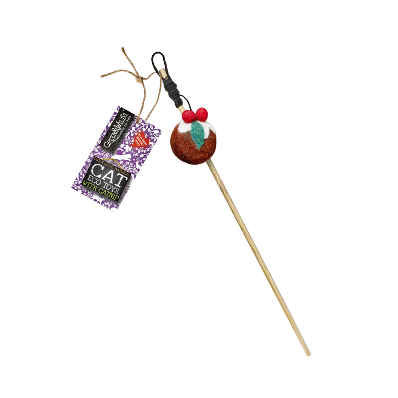 Green & Wilds Figgy Teaser With Catnip Eco Cat Toy