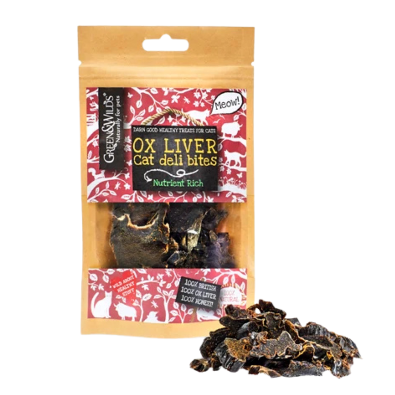 Green & Wilds Ox Liver Deli Bites for Cats