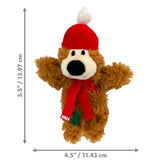 KONG Holiday Softies Bear (Assorted Colours)
