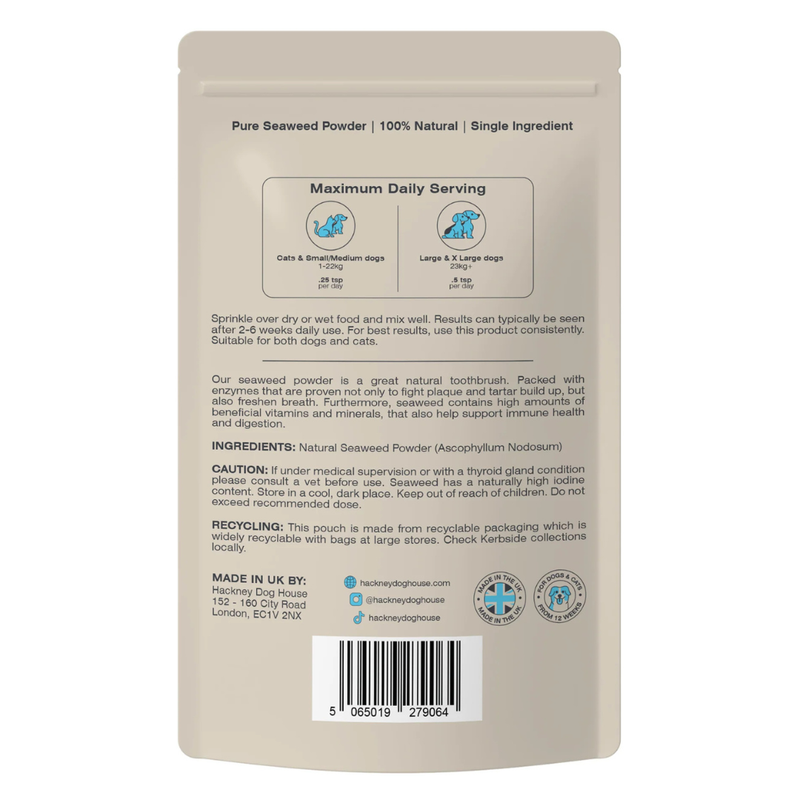 Hackney Dog House Plaque Powder - No Brushing Needed - Brown's Natural ...