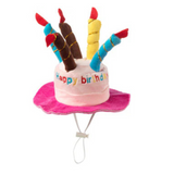 House of Paws Birthday Candle Cake Hat  Pink
