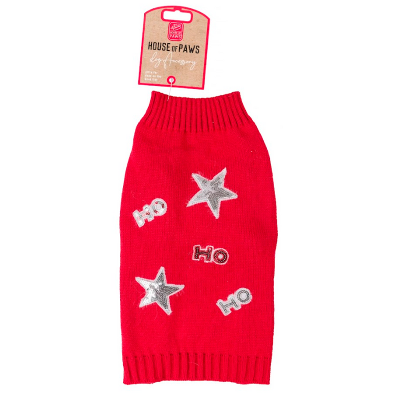 House of Paws HO HO HO Polo Knit