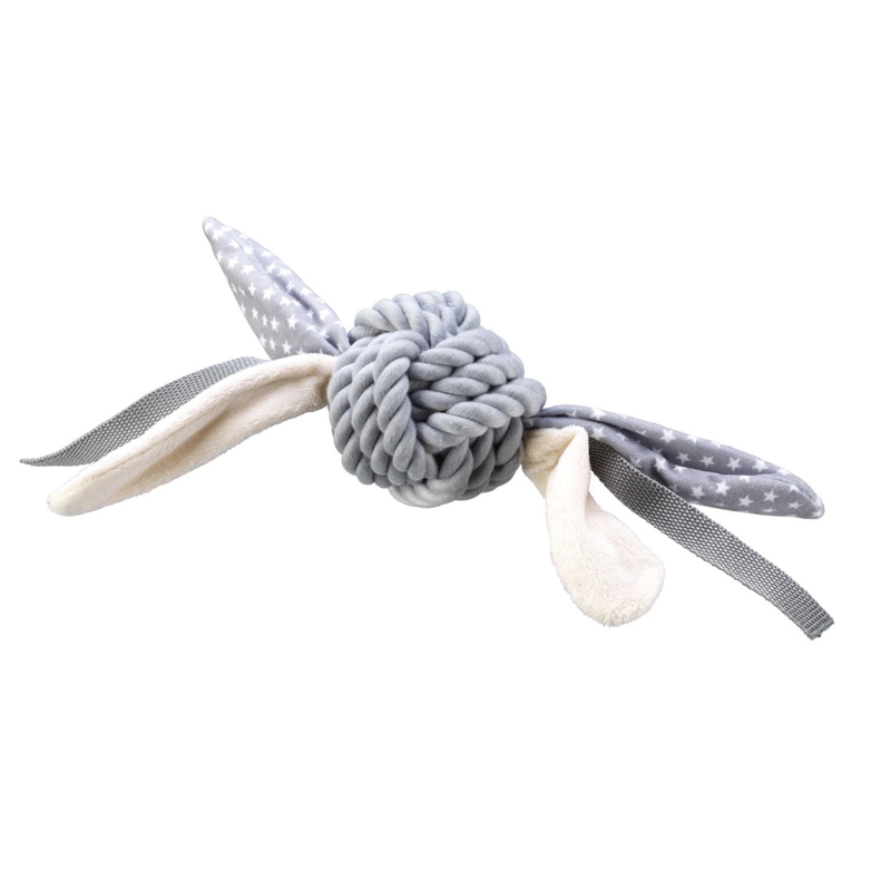 House of Paws Rope Ball With Grey Tags