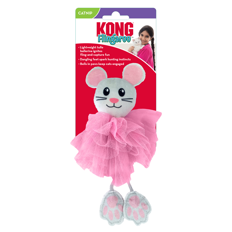 KONG Cat Flingaroo Tutu Pink