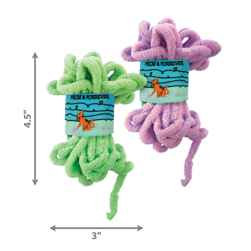 KONG Cat Pull A Partz Yarn - Crinkle Sound & Hidden Mouse Catnip Toy for Cats