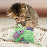 KONG Cat Pull A Partz Yarn - Crinkle Sound & Hidden Mouse Catnip Toy for Cats