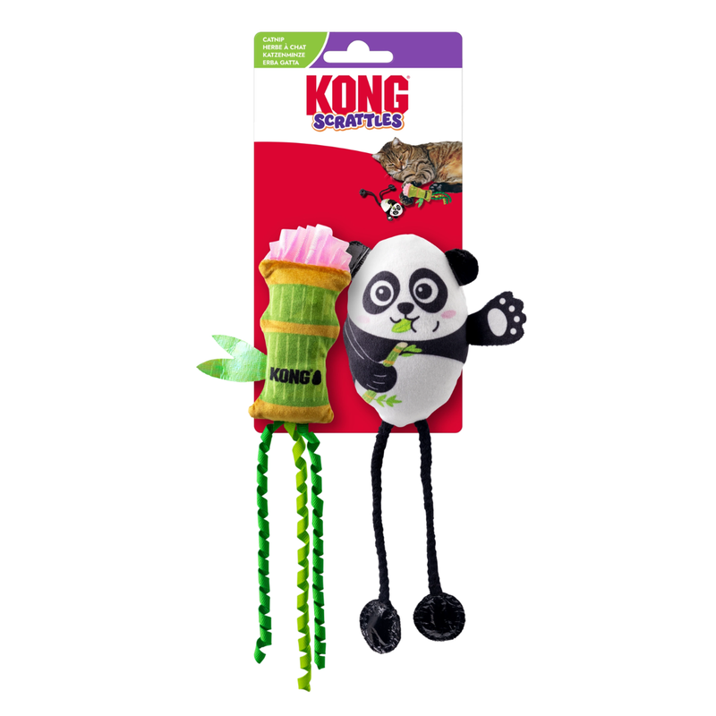 KONG Cat Scrattles Panda