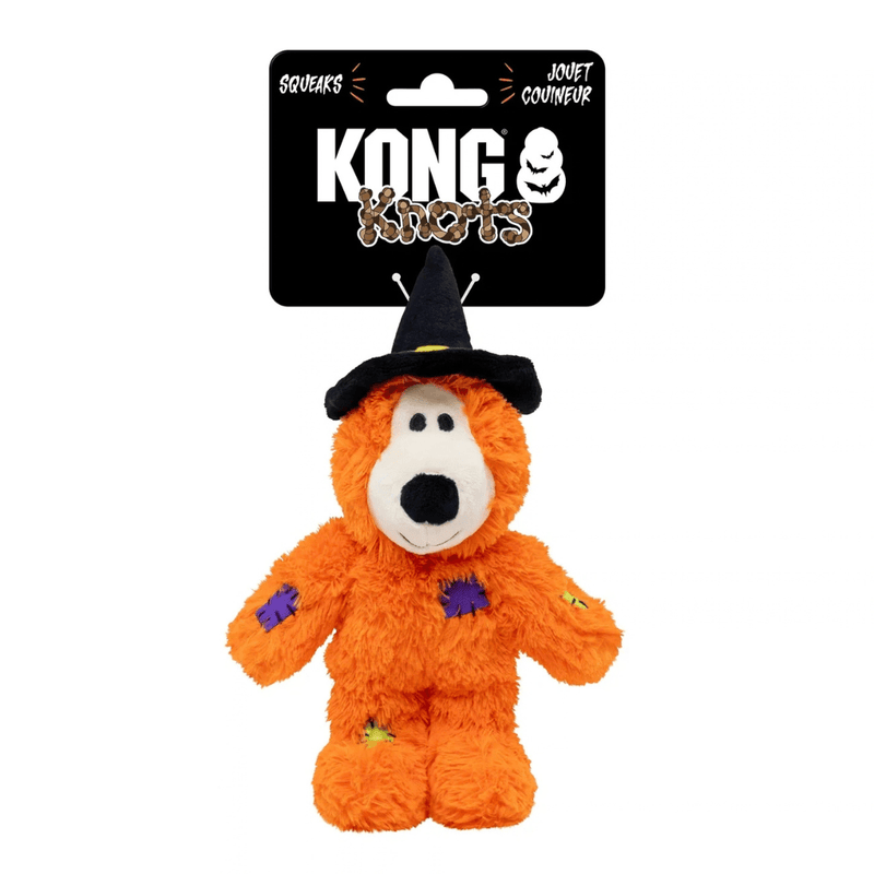 KONG Halloween Wild Knots Witch Bear Orange