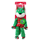 KONG Holiday Floppy Knots Fox - Squeaky Plush Toy for Dogs