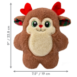KONG Holiday Snuzzles Red Nosed Reindeer