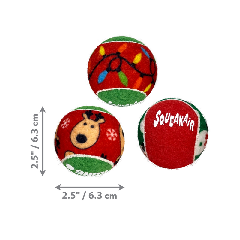 KONG Holiday SqueakAir Balls 6 Pack