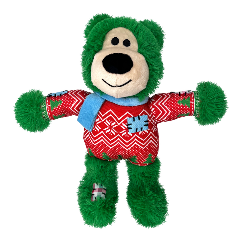 KONG Holiday Wild Knots Bear (Assorted Characters)
