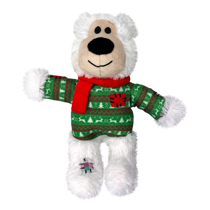 KONG Holiday Wild Knots Bear (Assorted Characters)