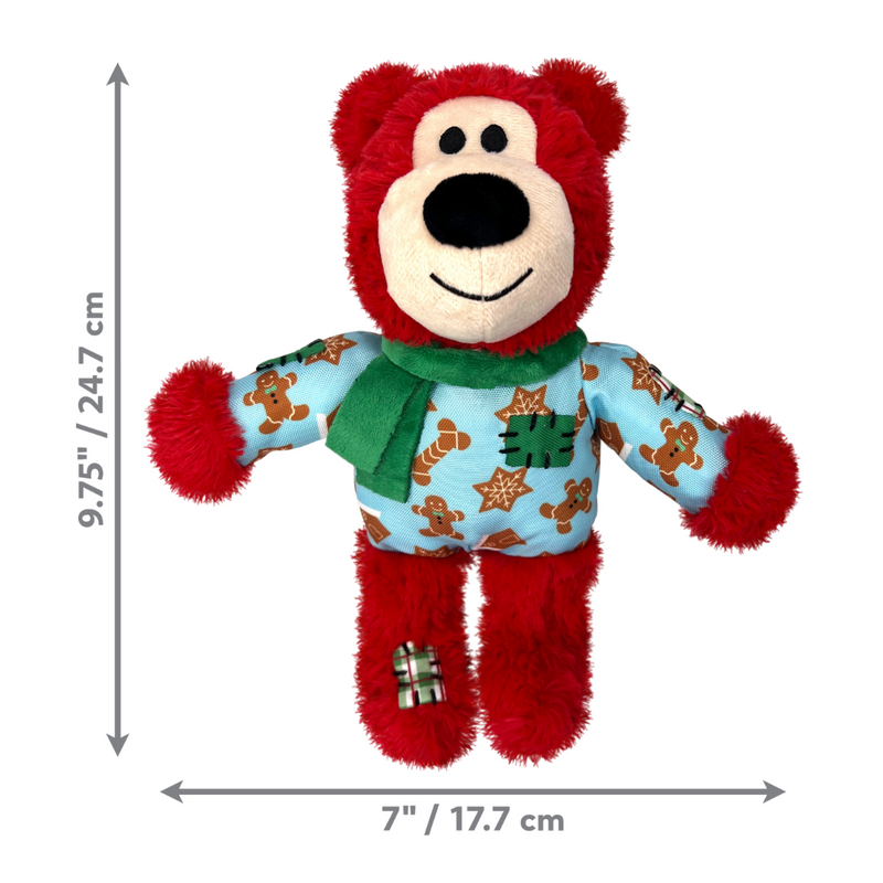 KONG Holiday Wild Knots Bear (Assorted Characters)