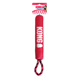 KONG Signature Stick with Rope - 2-in-1 Squeaky Tug & Fetch Toy for Dogs