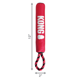 KONG Signature Stick with Rope - 2-in-1 Squeaky Tug & Fetch Toy for Dogs