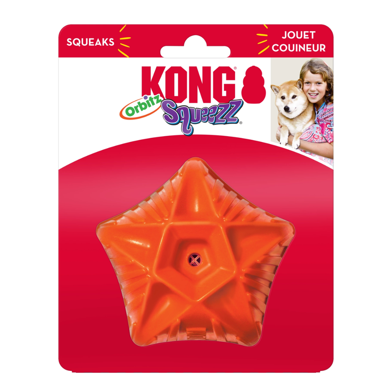 KONG Squeezz Orbitz Ball (Assorted Colours)