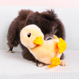 KONG Toughz Duck - Tough, Snuggly, Squeaky Plush Toy for Dogs
