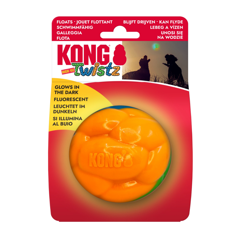 KONG Twistz High-Viz Ball