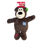 KONG Wild Knots Bears (Assorted Characters) - Squeaky Plush Cuddle Toy for Dogs