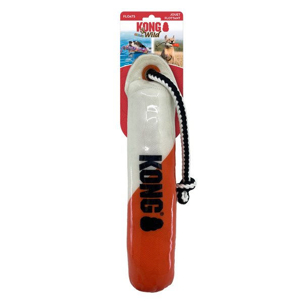 KONG Wild Shieldz Training Dummy – Tough Floating Dog Toy with Braided Paracord Handle
