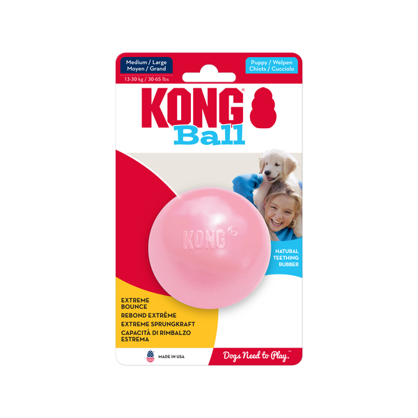 KONG Puppy Ball With Hole (Assorted Colours)