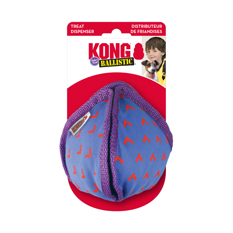 KONG Ballistic Hide 'n Treat Dog Toy (Assorted Colours) Brown's