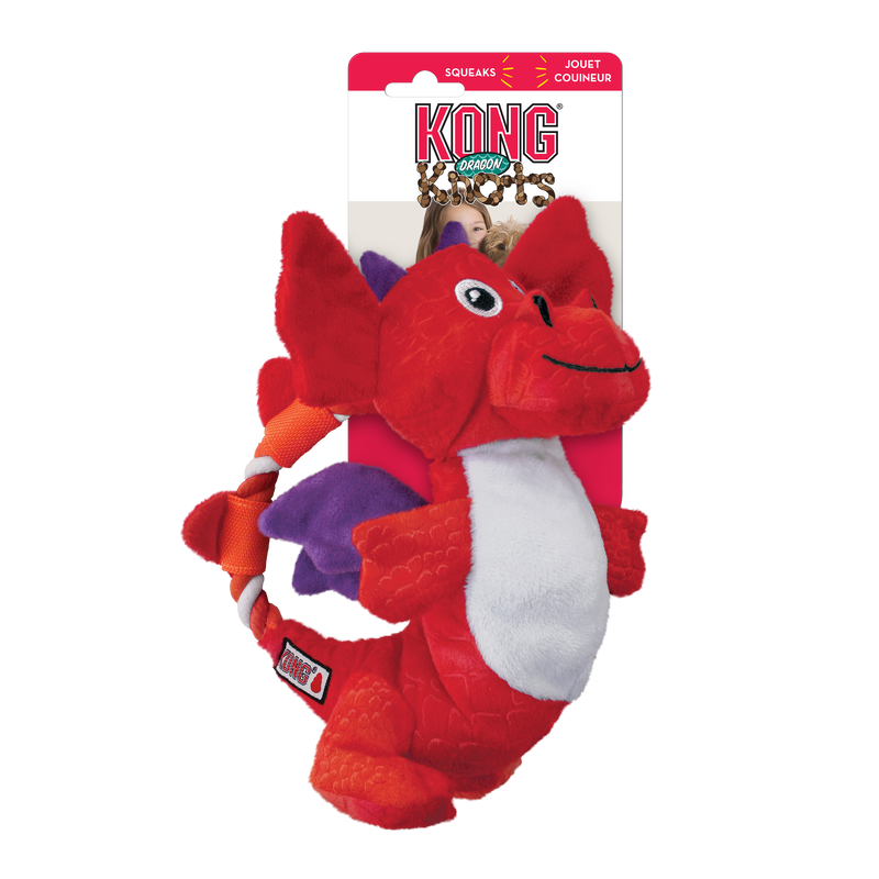 KONG Dragon Knots Toy (Assorted Colours)
