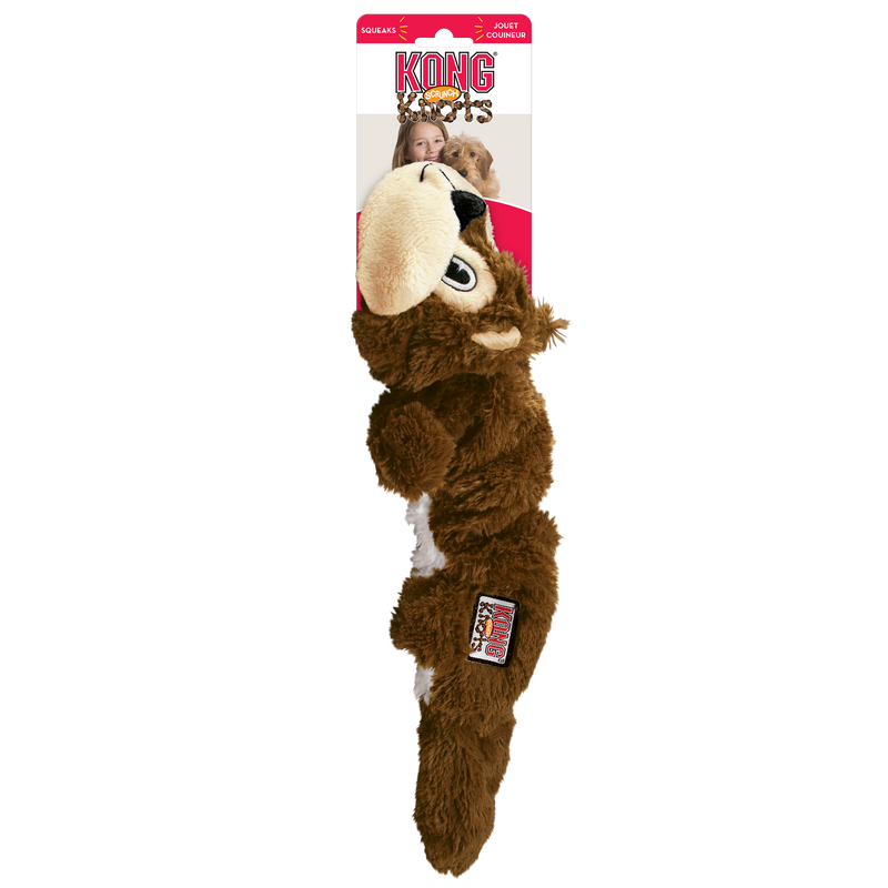 KONG Scrunch Knots Squirrel Toy