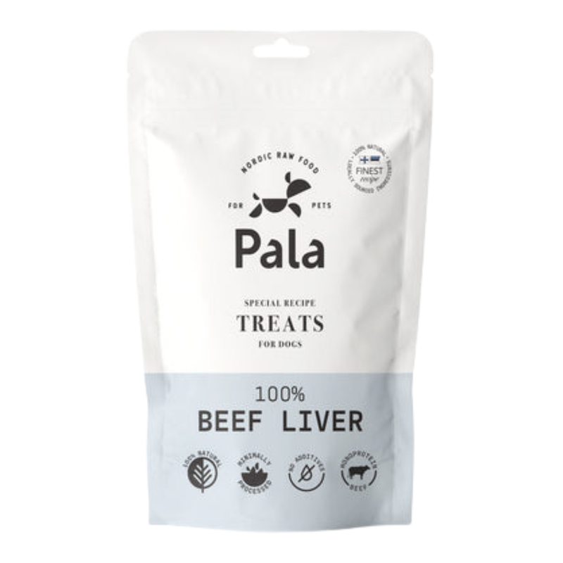 Pala Treats 100% Beef Liver - Air Dried Treats for Dogs & Cats