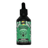 A bottle of Proflax Immunity & Vitality supplement for dogs with a label featuring a dog's face and a green background.