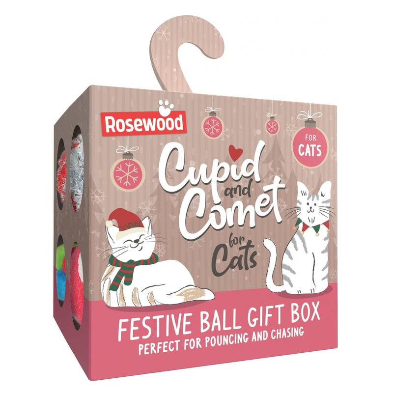 Rosewood Festive Ball Giftbox for Cats