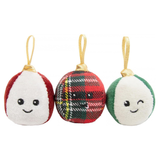 Rosewood Festive Bauble Trio Plush Toy with Catnip for Cats