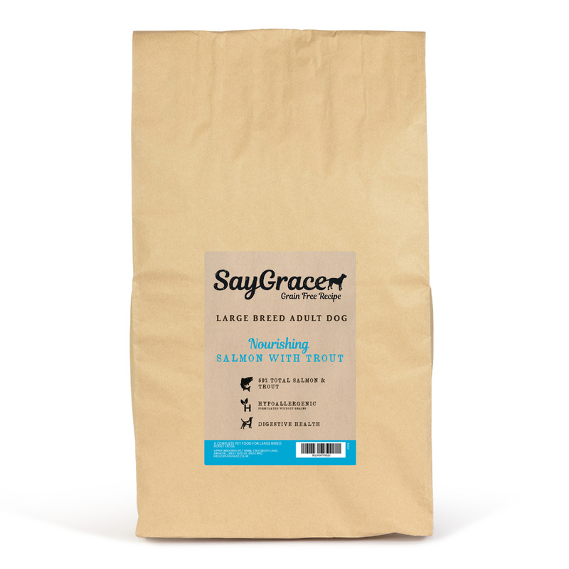 SayGrace Grain-Free Large Breed Adult Nourishing Salmon with Trout Dry Dog Food