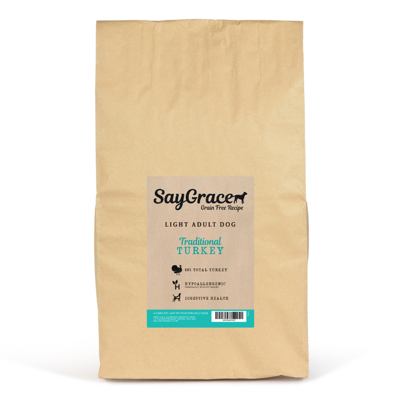 SayGrace Grain-Free Light Adult Traditional Turkey Dry Dog Food