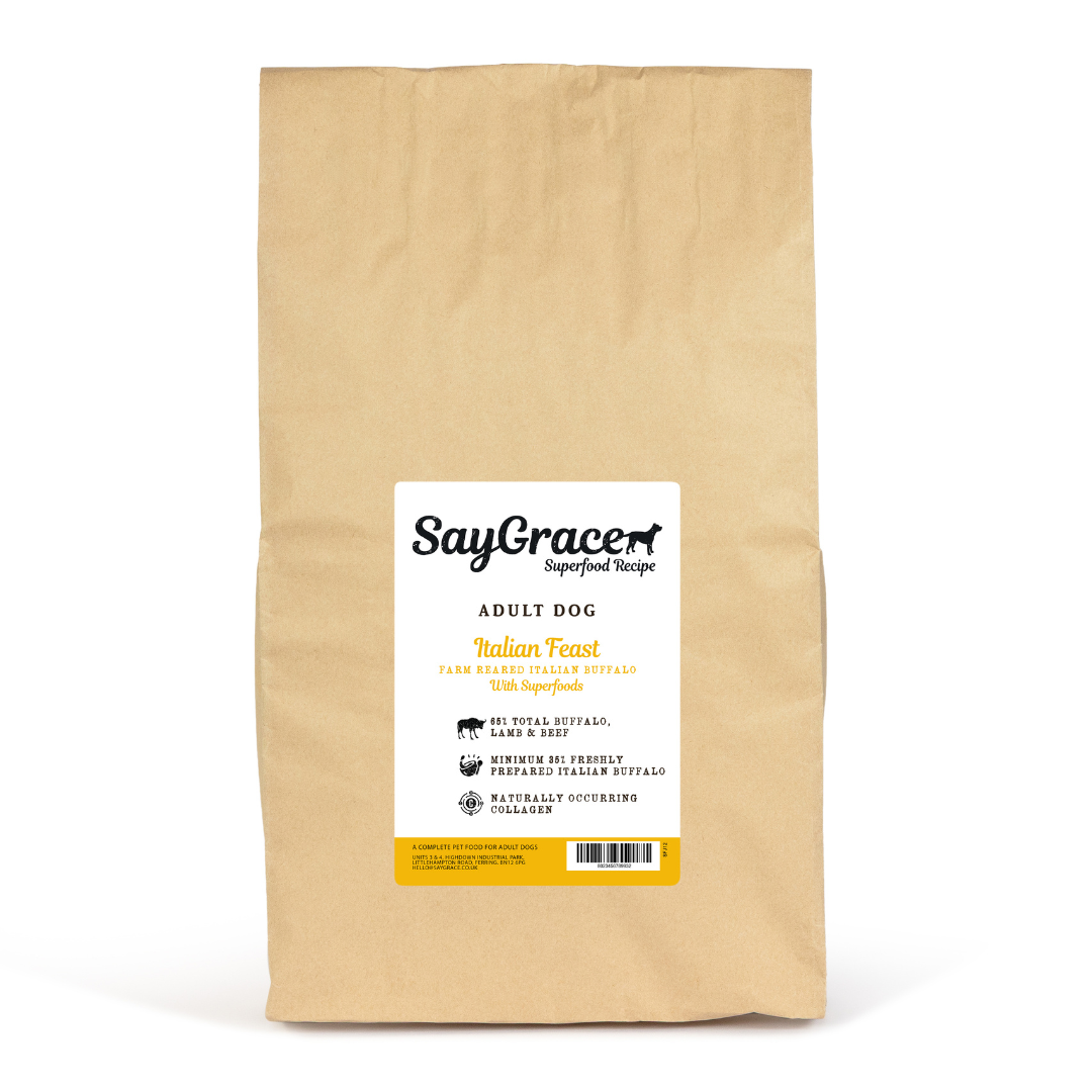 SayGrace Superfood Adult Italian Feast Farm Reared Italian Buffalo Dry ...