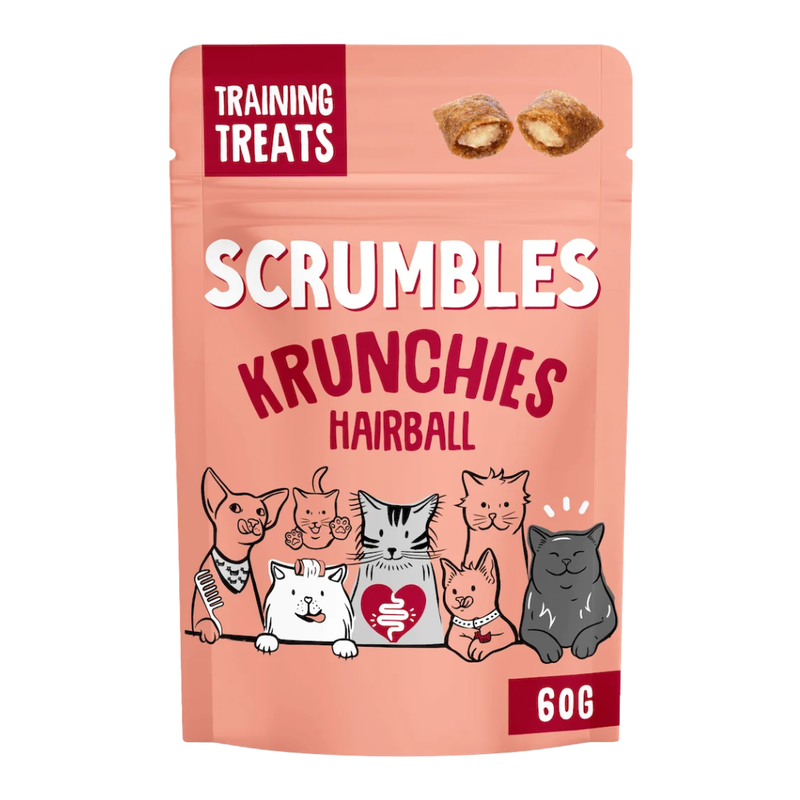 Scrumbles Krunchies Anti-Hairball Cat Treats