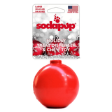 SodaPup Christmas Ornament Durable Rubber Chew Toy & Treat Dispenser