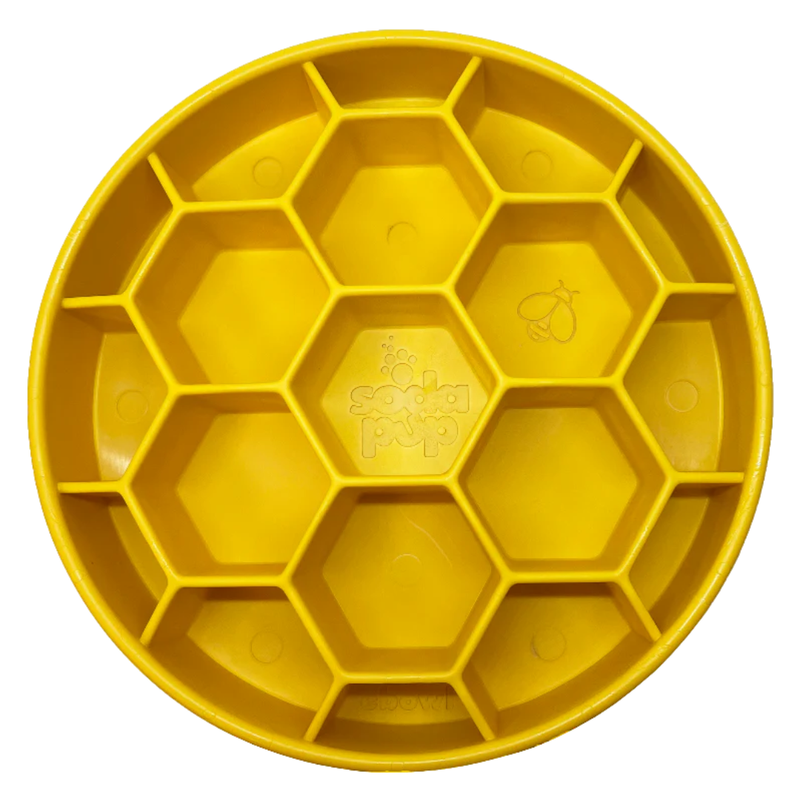 SodaPup Honeycomb Deep Slow Feeder Dog Bowl