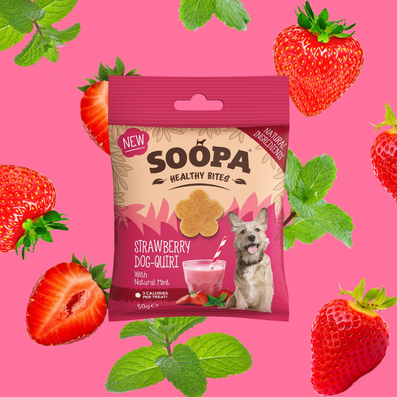 Soopa Strawberry Dog-Quiri Healthy Bites