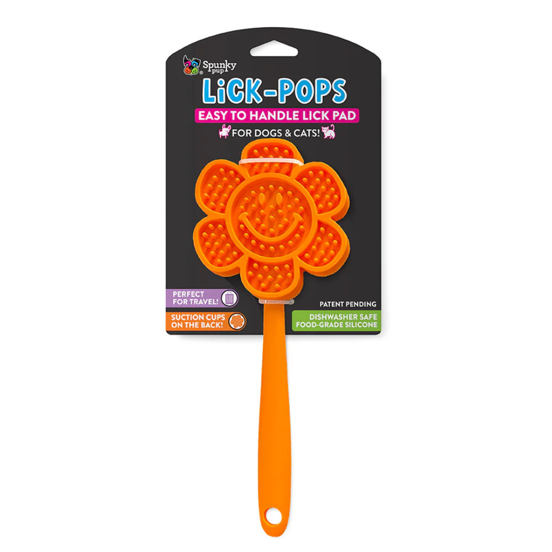Spunky Pup Smiley Flower Lick Pops
