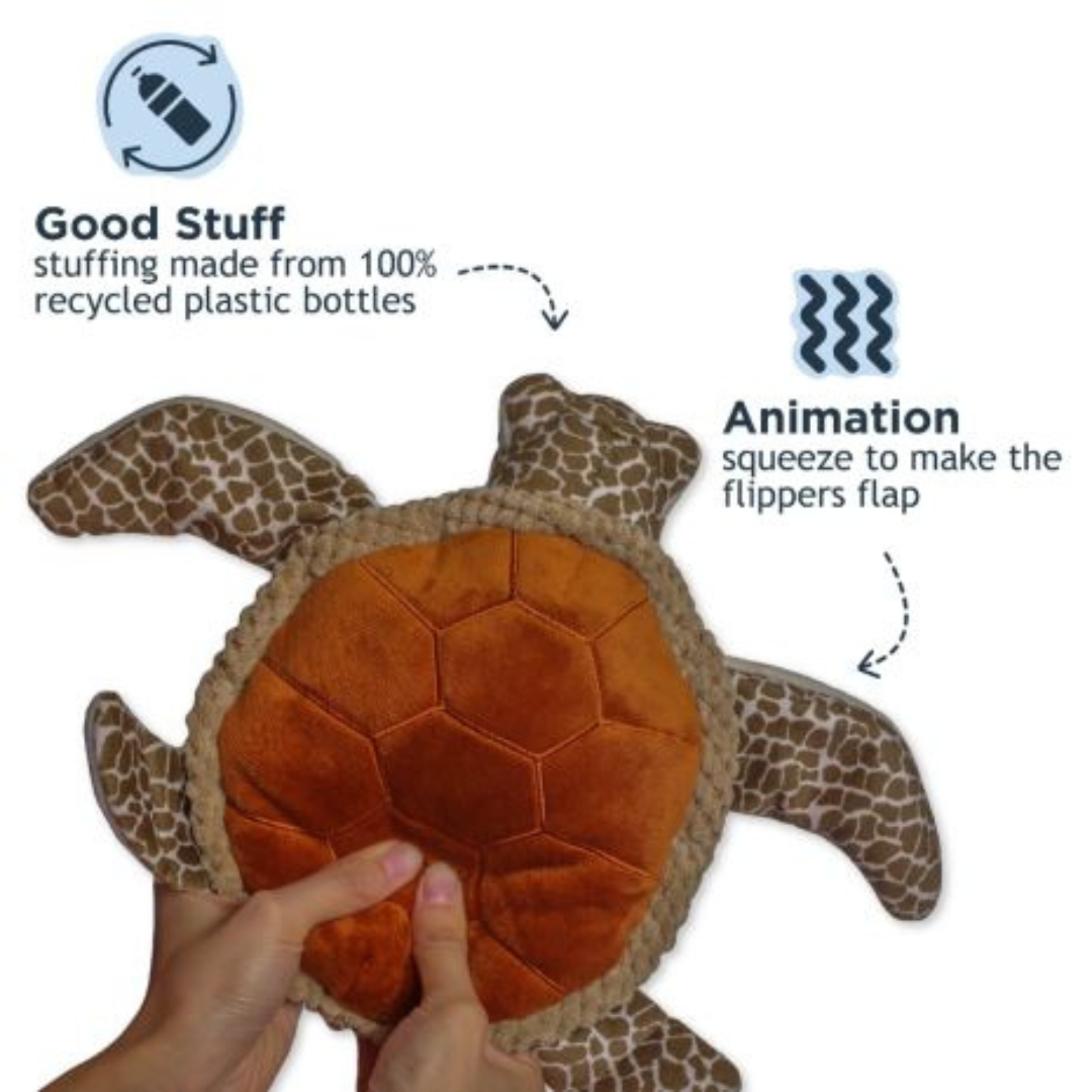 Tall Tails Plush Animated Sea Turtle: Flappy and Fun - Brown's Natural ...