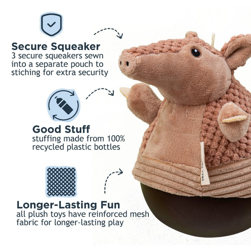 Tall Tails Roly Poly Armadillo - Brown's Natural Pet Store