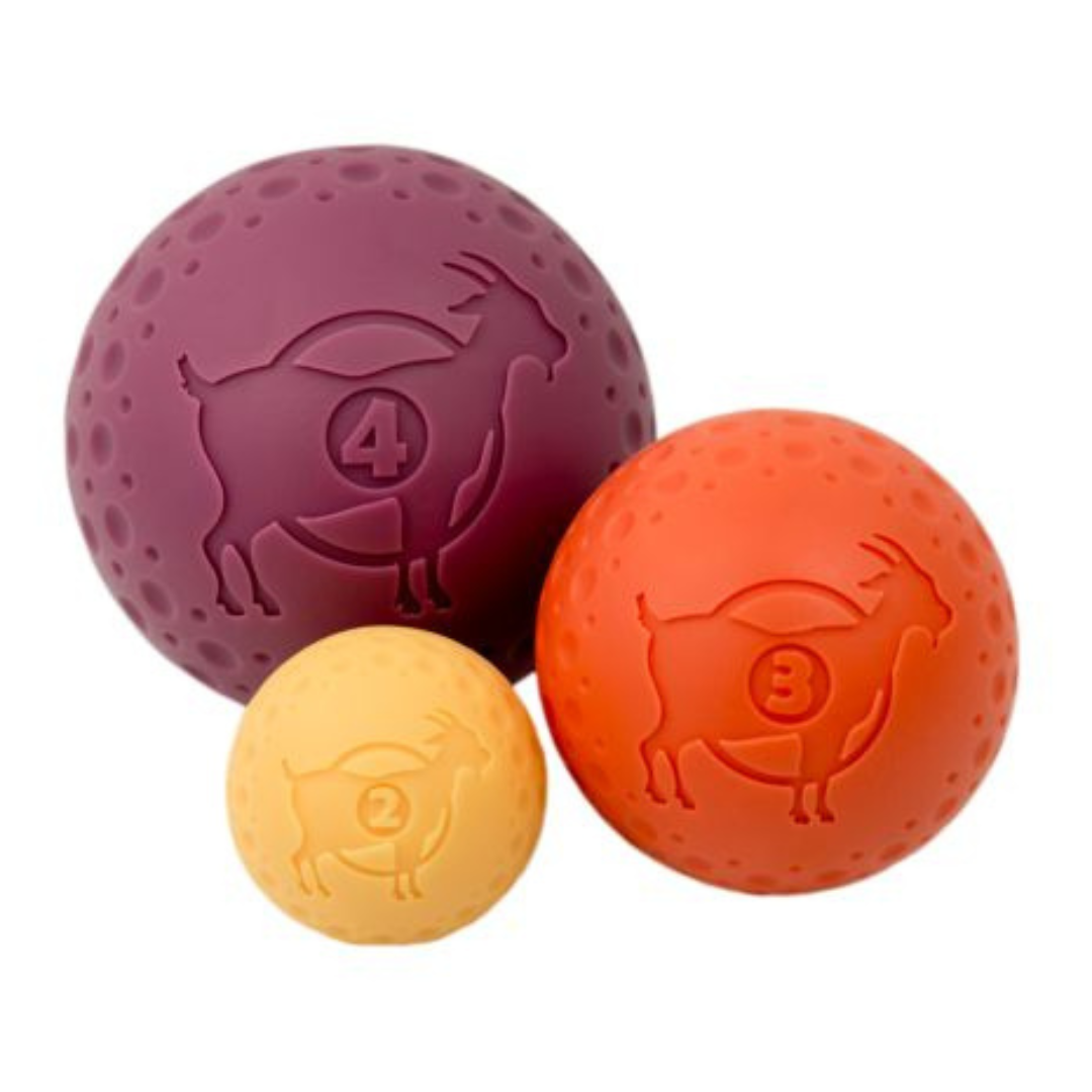 Tall Tails GOAT Rubber Fetch Ball - Brown's Natural Pet Store
