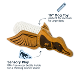 Tall Tails Natural Leather Quacker Rope Tug Toy for Dogs