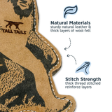 Tall Tails Natural Leather & Wool Bigfoot Tug Toy for Dogs