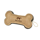 Tall Tails Natural Leather & Wool Bone Toy for Dogs
