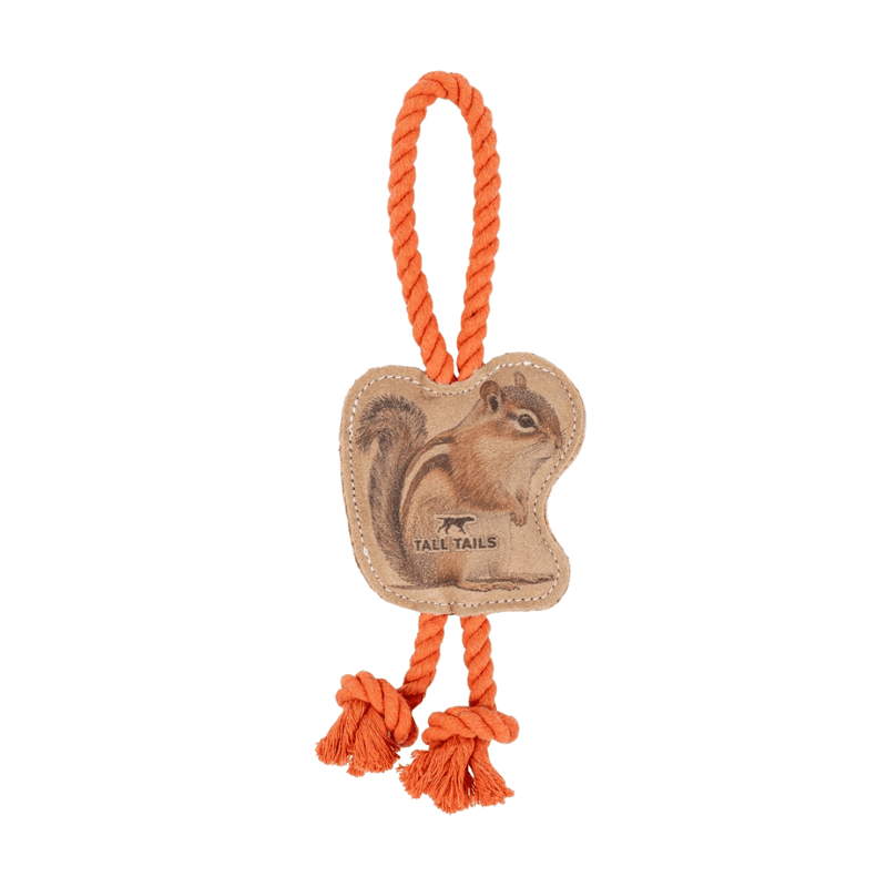 Tall Tails Natural Leather Chipmunk Tug