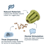 Tall Tails Natural Rubber Acorn Toy - Interactive Treat Dispensing Toy for Dogs